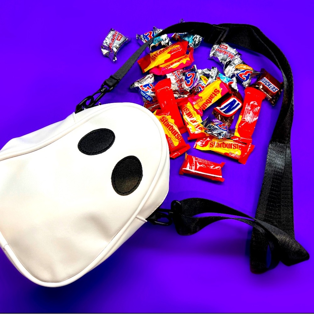 White Ghost Crossbody Halloween Bag Purse